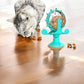 Distributeur croquettes chat - moulin à vent turquoise