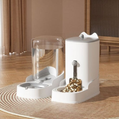 Distributeur de croquettes pour chat | Automatique plus eau