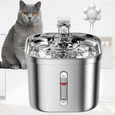 Fontaine à eau chat - Acier Inoxydable