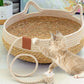 Panier en osier pour chat - tissé