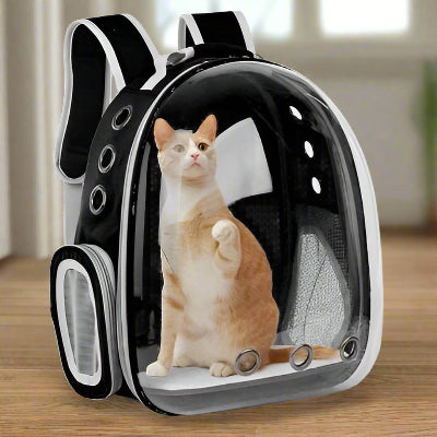 Sac à dos pour chat - transparent